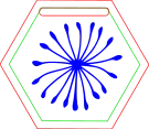 Hex Dandilion Button