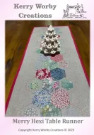Merry Hexi Table Runner - Paper Pattern